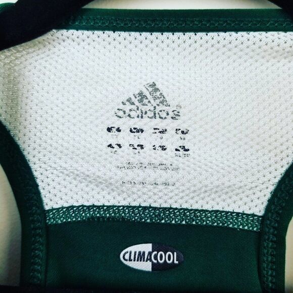 Adidas Sleeveless Racerback Top. Green L#05 - Picture 7 of 8